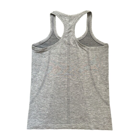 LuluLemon Swiftly Tech Silver Sparkle Tank Size 8 Sweat Life Crush The Distance - Picture 3 of 5
